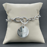 Estate Gucci SS Round Tag Bracelet