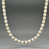 Estate 14K Y Gold Pearl 16.5” Necklace