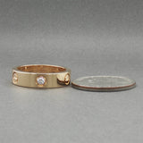 Estate Cartier 18K Y Gold Love Classic 0.22ctw Diamond Ring
