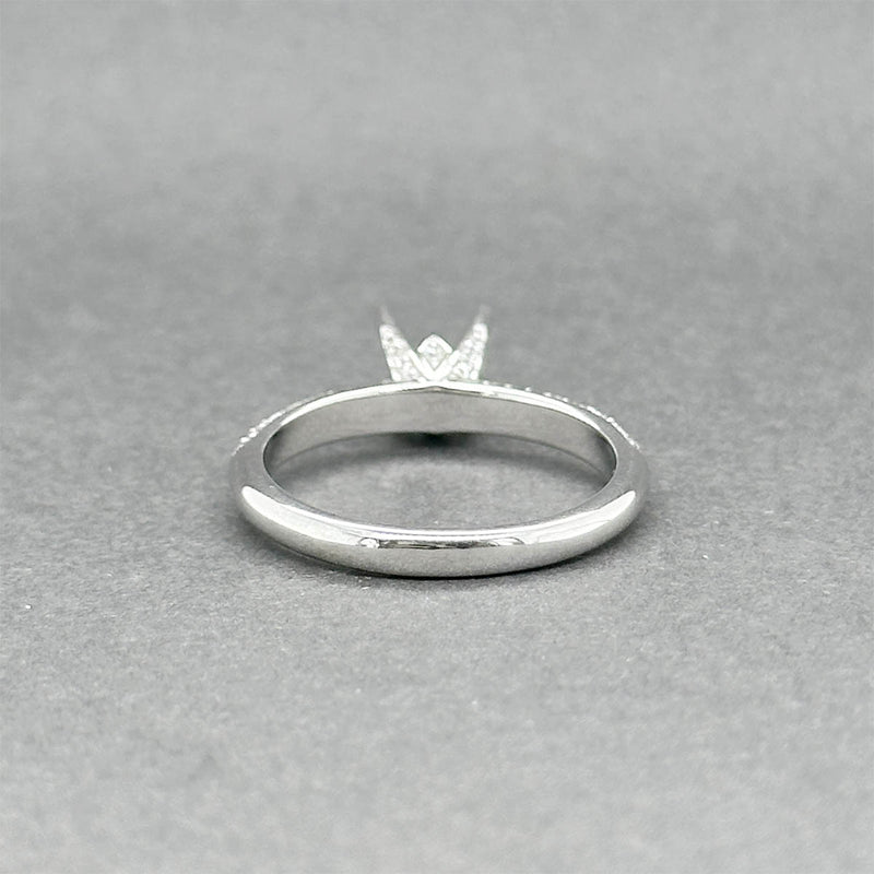 Estate 14K W Gold 0.30ctw H/SI1-2 Diamond Eng. Ring Semi-Mount