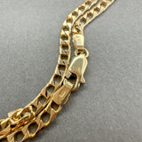 Estate 14K Y Gold 3.4mm 22.5” Square Curb Link Chain