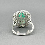 Estate Platinum 2.25ct Emerald & 1.90ctw Diamond Cocktail Ring