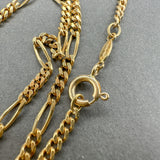Estate 18K Y Gold 2.7mm 24” Figaro Chain