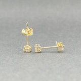 Estate 14K Y Gold 0.21ctw G-I/I1 Diamond Stud Earrings