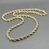 Estate 14K Y Gold 3.63mm 16” Rope Chain