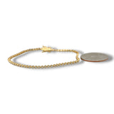 18K Y Gold 1.00ctw H/SI1 Diamond Tennis Bracelet