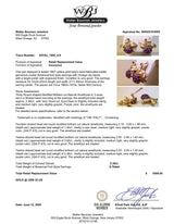 Estate 18K Y Gold 2.36ctw Amethyst Flower Clip On Earrings