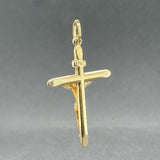 Estate 14K Y Gold 44mm INRI Crucifix Pendant