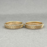 Estate 14K Y Gold Set of 2 Guard Rings
