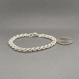 Estate Tiffany & Co. SS 6.8mm Curb Link Bracelet