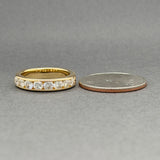 Estate 18K Y Gold 1.19ctw H/SI1-2 Diamond Anniversary Ring