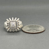 Estate Lagos SS 0.15ctw Diamond Pret-a-Porter Daisy Ring