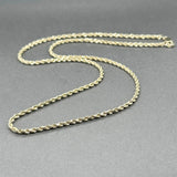 Estate 14K Y Gold 2.18mm 18” Rope Chain