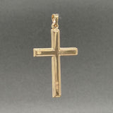 Estate 14K Y Gold 39mm Cross Pendant