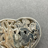 Estate John Hardy SS Dot Heart Pin