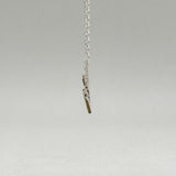 Colgante SS con inicial "F" lateral