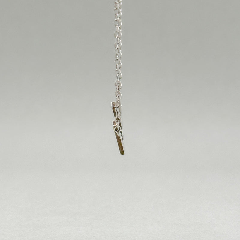 Colgante SS con inicial "F" lateral