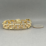 Estate 14K Y Gold Link Bracelet
