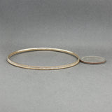 Estate 14K Y Gold 1.03ctw G-H/SI2-I1 Diamond Bangle Bracelet