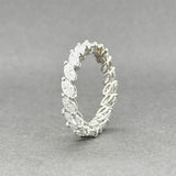 Estate Platinum 3.60ctw Diamond Eternity Ring