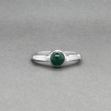 Estate Platinum 0.52ct Emerald & 0.16ctw Diamond Ring