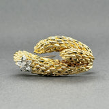 Estate Tiffany & Co. 18K Y Gold 0.05ctw Diamond Brooch
