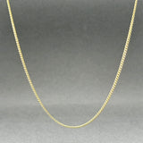 Estate 18K Y Gold 1.2mm 17” Cable Chain