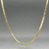Estate 14K Y Gold 1.63mm 20” Box Chain