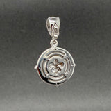 Estate Judith Ripka SS CZ J Enhancer Pendant
