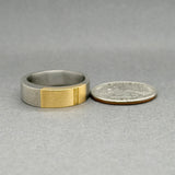 Estate Titanium 18 Brush Finish Ring