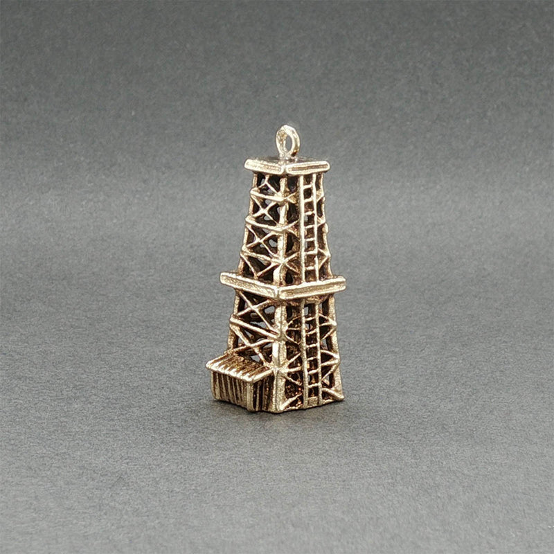 Estate 14K Y Gold Oil Drill Tower Charm