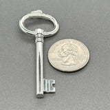 Estate Tiffany & Co. SS Large Oval Key Pendant