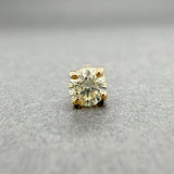 Estate 14K Y Gold 0.15ct K/SI1 Diamond Single Stud Earring