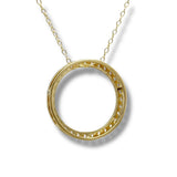 YGP Sterling 1ct  F-G/VS2 Lab Created Diamond Circle Pendant