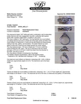 Estate 14K W Gold 0.96ctw H/I1-2 Diamond Eng. Ring