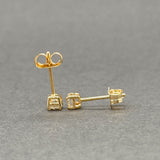 Estate 14K Y Gold 0.26ctw G-H/VS1-2 Diamond Stud Earrings