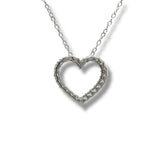 SS 0.50ctw F-G/VS2 Lab Created Diamond Heart Pendant