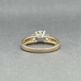 Estate 14K TT Gold 0.54ctw Diamond Eng. Ring