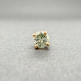 Estate 14K Y Gold 0.16ct K/I1 Diamond Single Stud Earring