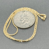 Estate 18K Y Gold 1.3mm 15.75” Popcorn Chain