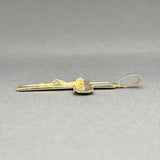 Estate 18K Y Gold 47.8mm Crucifix Pendant