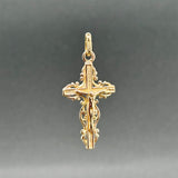 Estate 14K Y Gold 33.44mm Crucifix Pendant