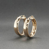 Estate 14K Y Gold 25.43mm Hoop Earrings