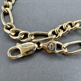 Estate 14K Y Gold Hollow Figaro Bracelet