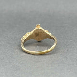 Estate 14K Y Gold 0.04ct G/SI1 Diamond Crucifix Ring