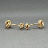 Estate 14K Y Gold Knot Cufflinks