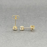 Estate 14K Y Gold 0.30ctw H-I/SI1 Diamond Stud Earrings
