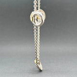 Estate Movado SS 18 0.02ctw Diamond Necklace