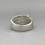 Estate 18K W Gold 0.99ctw H-I/SI1-2 Diamond Wrap Ring