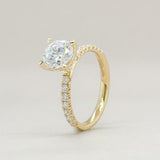 14K Y Gold 0.35ctw G/SI2 Diamond Mounting